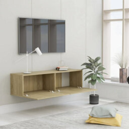 Berkfield Tv Cabinet Sonoma Oak 120X30X30 Cm Engineered Wood - thumbnail 4