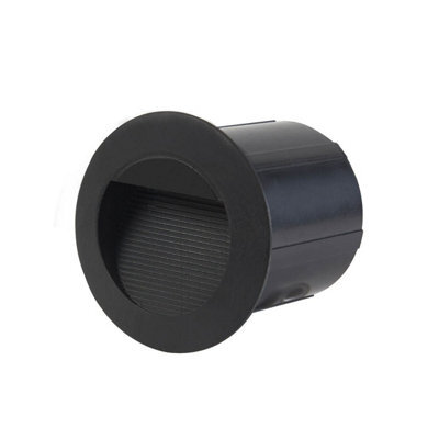 Luminosa Lighting Luminosa Piani Outdoor Recessed Wall Lamp Black 3000K Warm White Ip65 - image 1