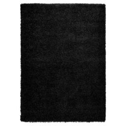 "Bravich Black Thick Shaggy Rug - California - 60X110Cm (2'x3'7"")" - thumbnail 2
