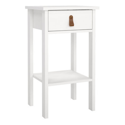 Furniture To Go Barcelona Bedside Table With 1 Drawer In White - image 1
