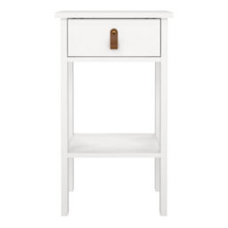 Furniture To Go Barcelona Bedside Table With 1 Drawer In White - thumbnail 3