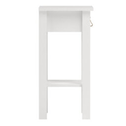 Furniture To Go Barcelona Bedside Table With 1 Drawer In White - thumbnail 5