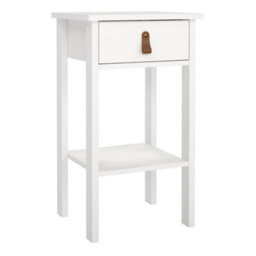 Furniture To Go Barcelona Bedside Table With 1 Drawer In White - thumbnail 1
