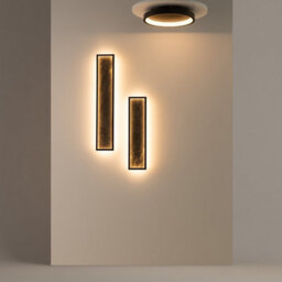 Luminosa Lighting Luminosa Orign Modern 40Cm Integrated Led Semi Flush Ceiling Light Black 3000K 450Lm - thumbnail 3