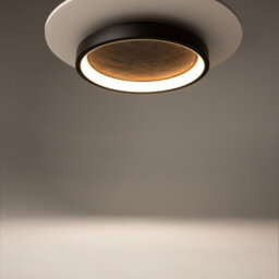 Luminosa Lighting Luminosa Orign Modern 40Cm Integrated Led Semi Flush Ceiling Light Black 3000K 450Lm - thumbnail 2