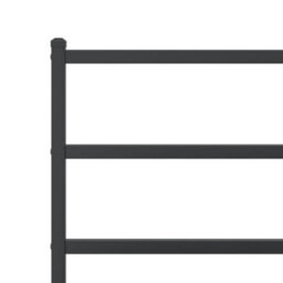 Berkfield Metal Bed Frame Without Mattress With Headboard Black 90X190Cm - thumbnail 8