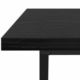 Berkfield Coffee Table In Black Oak - 100X50X40 Cm - Made From Engineered Wood And Metal - thumbnail 7