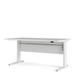 Furniture To Go Prima Desk 150 Cm In White With Height Adjustable Legs With Electric Control In White - thumbnail 3