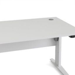 Furniture To Go Prima Desk 150 Cm In White With Height Adjustable Legs With Electric Control In White - thumbnail 6