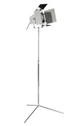 Orsina Chrome Spotlight Tall Floor Lamp, Diffused Light Standing Lamp, Tripod Standard Floor Light For Reading - thumbnail 1