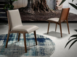 Angel Cerda Elegant Dark Mink Leatherette Dining Chair - thumbnail 2