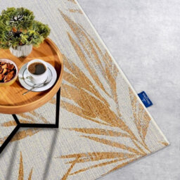The Rugs Villeroy & Boch 1767 Rug - Indoor Outdoor Flat Weave Floral In Beige - thumbnail 5