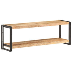 Berkfield Tv Cabinet 120X30X40 Cm Rough Mango Wood - thumbnail 9