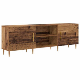 Berkfield Modern Tv Cabinet Old Wood 150 X 30 X 50 Cm Engineered Wood - thumbnail 1