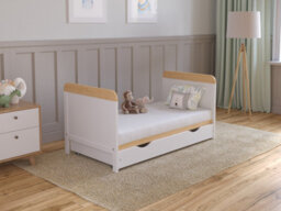 Love For Sleep Levi Cot Bed 120X60Cm With Drawer And Microfiber Quilted Mattress - thumbnail 7