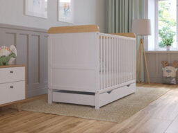 Love For Sleep Levi Cot Bed 120X60Cm With Drawer And Microfiber Quilted Mattress - thumbnail 4