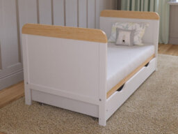 Love For Sleep Levi Cot Bed 120X60Cm With Drawer And Microfiber Quilted Mattress - thumbnail 9
