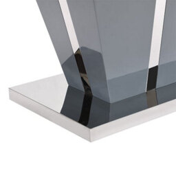 Furniture in Fashion Memphis High Gloss Coffee Table In Grey With Glass Top - thumbnail 9