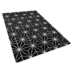 Beliani Rug Sibel Black 140 X 200 Cm Viscose - thumbnail 4