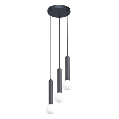 Luminosa Lighting Luminosa Filano Cluster Pendant Ceiling Light Sand Black 3Xg9 - image 1