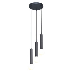 Luminosa Lighting Luminosa Filano Cluster Pendant Ceiling Light Sand Black 3Xg9 - thumbnail 4