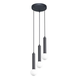 Luminosa Lighting Luminosa Filano Cluster Pendant Ceiling Light Sand Black 3Xg9 - thumbnail 2