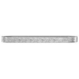 Berkfield Durable Garden Planter Powder-Coated Steel 523X140X36 Cm Silver - thumbnail 3