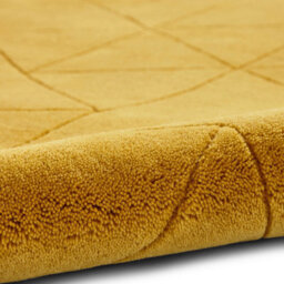 Kasbah Kb2025 Geometric Wool Rugs In Ochre Yellow - 150X230Cm - thumbnail 6