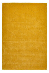 Kasbah Kb2025 Geometric Wool Rugs In Ochre Yellow - 150X230Cm - thumbnail 7