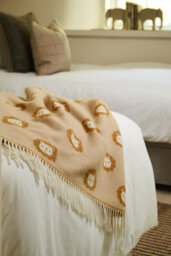 Tweedmill 100% Pure New Merino Wool Lion Baby Blanket/throw Orange 75Cm X 100Cm