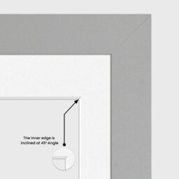 AK Frames 20X14 Light Grey Modern Multi Photo Frame With White Mount - Holds 2 Apertures (2X) A4 Photos - thumbnail 7