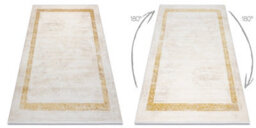 RugsX Modern Carpet Duke 51524 Cream / Gold - Frame, Greek Structured, Very   140X190 Cm - thumbnail 2