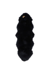 Fenland Sheepskin Fenland Indoor Double Australian Real Sheepskin Rug - Black (180 Cm X 60 Cm) - thumbnail 1