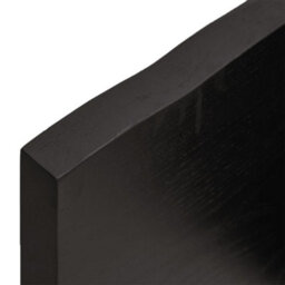 Berkfield Wall Shelf Dark Brown 120X60X(2-4) Cm Treated Solid Wood Oak - thumbnail 9