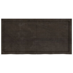 Berkfield Wall Shelf Dark Brown 120X60X(2-4) Cm Treated Solid Wood Oak - thumbnail 5