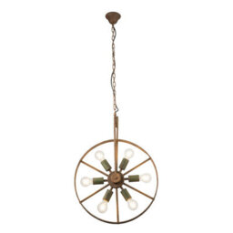 Luminosa Lighting Luminosa Tonu Spherical Pendant Ceiling Light Green 6X E27 - thumbnail 1