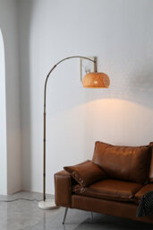 Thehotsale E27 Vintage 1-Light Bamboo Lampshade Floor Lamp With Foot Switch And Marble Base - thumbnail 7