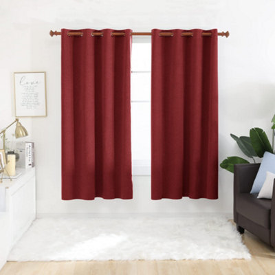 Deconovo 100% Blackout Curtains, Eyelet Thermal Curtains For Windows Bedroom, 52 X 90 Inch(Width X Length), Grey, 2 Panels - image 1