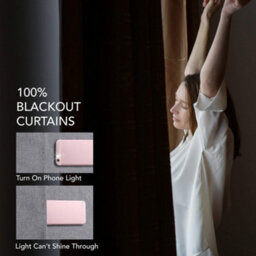 Deconovo 100% Blackout Curtains, Eyelet Thermal Curtains For Windows Bedroom, 52 X 90 Inch(Width X Length), Grey, 2 Panels - thumbnail 5