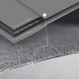 Deconovo 100% Blackout Curtains, Eyelet Thermal Curtains For Windows Bedroom, 52 X 90 Inch(Width X Length), Grey, 2 Panels - thumbnail 4