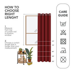 Deconovo 100% Blackout Curtains, Eyelet Thermal Curtains For Windows Bedroom, 52 X 90 Inch(Width X Length), Grey, 2 Panels - thumbnail 8
