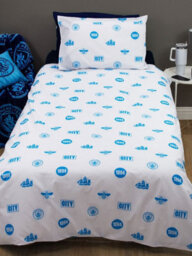 Manchester City Fc Crestcol Single Panel Duvet And Pillowcase Set - thumbnail 5