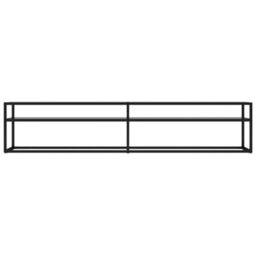 Berkfield Tv Cabinet Transparent 200X40X40.5 Cm Tempered Glass - thumbnail 3