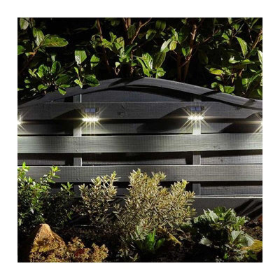 Smart Garden Solar Powered Premier Fence, Wall & Post Light 4 Pack