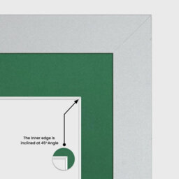 AK Frames 16X8 Purple Sleek Multi Photo Frame With Emerald Mount - Holds 3 Apertures (3X) 7X5 Photos - thumbnail 7