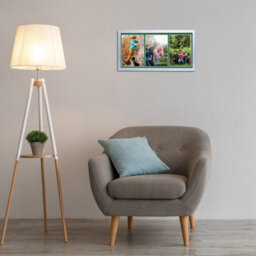 AK Frames 16X8 Purple Sleek Multi Photo Frame With Emerald Mount - Holds 3 Apertures (3X) 7X5 Photos - thumbnail 3