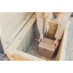 Churnet Valley Garden Furniture Ltd Outdoor Parcel Storage Box - L52 X W67 X H68 Cm - Minimal Assembly Required - thumbnail 6