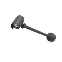 Luminosa Lighting Luminosa Foc Led Outdoor Wall Spotlight Dark Grey Ip65