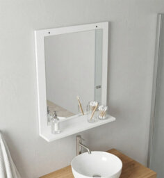 Vcm Wood Bathroom Mirror Hanging Mirror Flonali - thumbnail 4