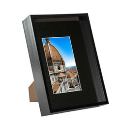 "Nicola Spring A4 (8 X 12"") Deep Photo Frame - Black/black Mount - 3D Deep Box Picture Frame Display Case (31 X 22Cm)" - thumbnail 1